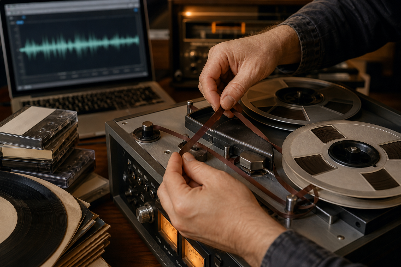 Numérisation d'anciennes bandes magnétiques et cassettes vers un support numérique
